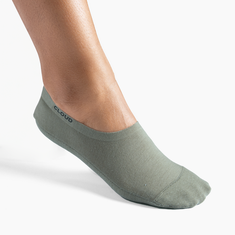 Ankle No Show Socks Khaki 3Pack