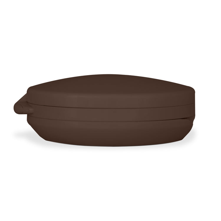 Brown cushion on a white background