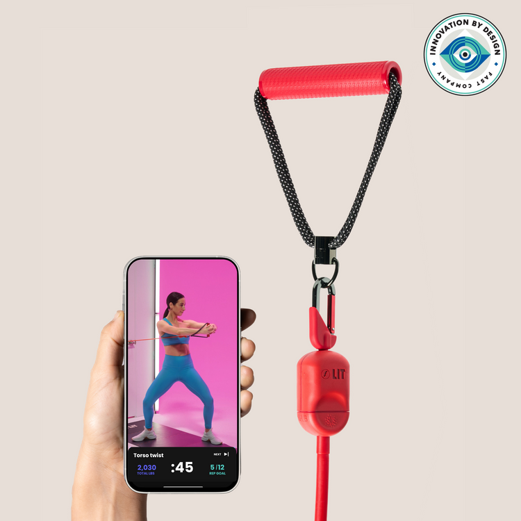 LIT AXIS Smart Pilates Pack + 1 Year Membership - Cherry