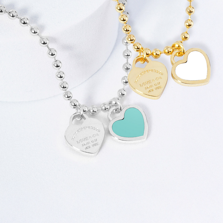 DOUBLE HEARTS ON BALL CHAIN-BOGO