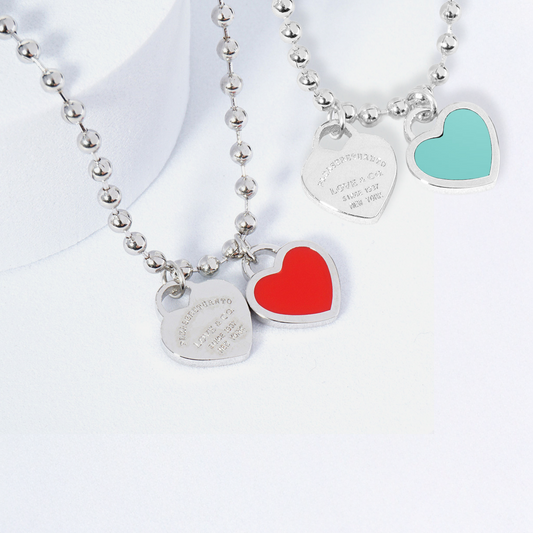 DOUBLE HEARTS ON BALL CHAIN-BOGO