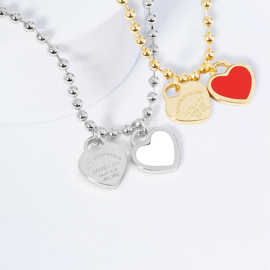 DOUBLE HEARTS ON BALL CHAIN-BOGO
