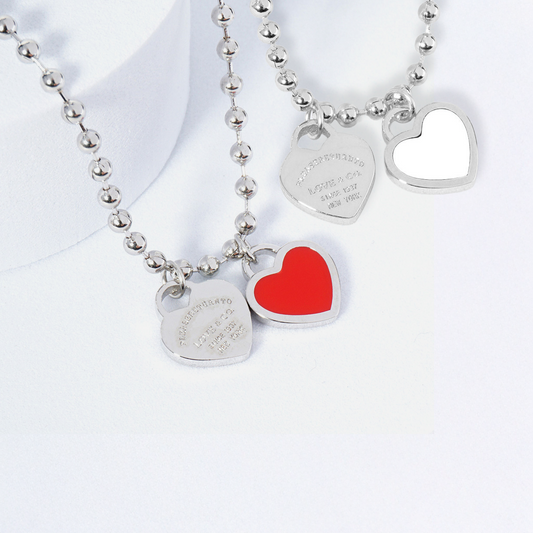 DOUBLE HEARTS ON BALL CHAIN-BOGO