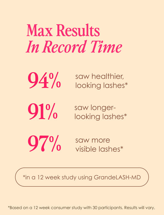 Three cosmetic products including a mascara, eyeliner, and hair serum on a white background