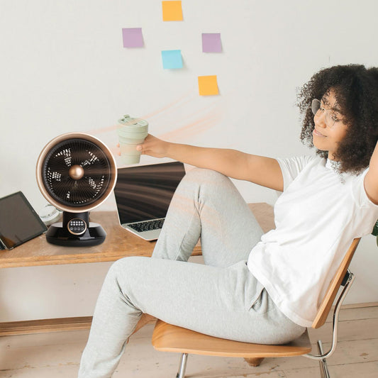 VIENTO 2 in 1 Heater Fan Combo W Remote- Black