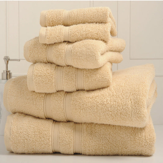 Bibb Home 6-Piece Zero Twist Egyptian Cotton Towel Set