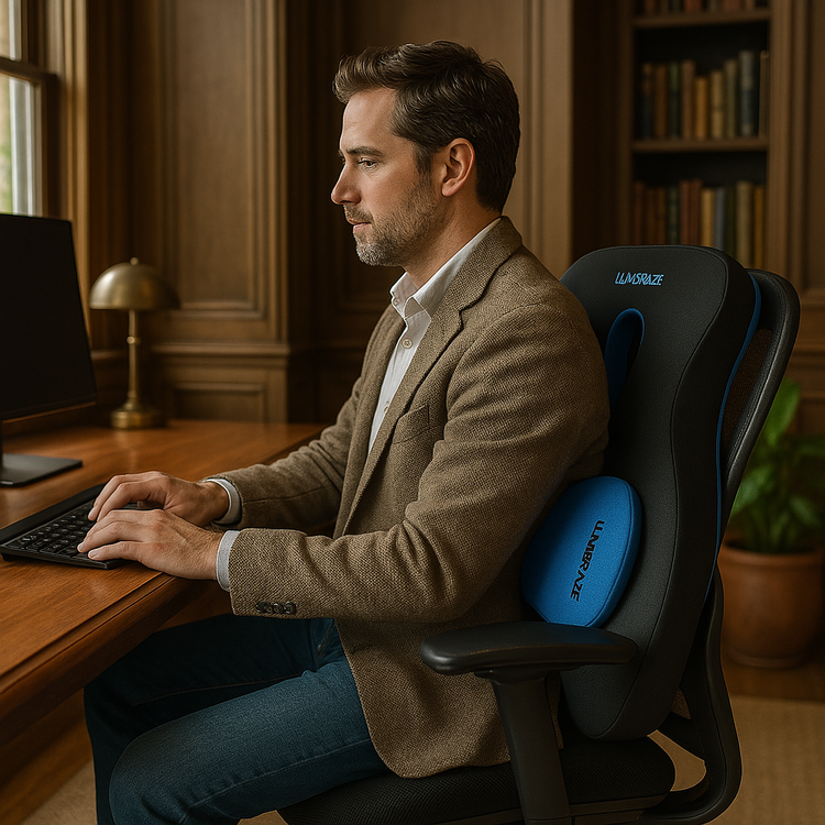 LUMBRAZE Lumbar Support Cushion