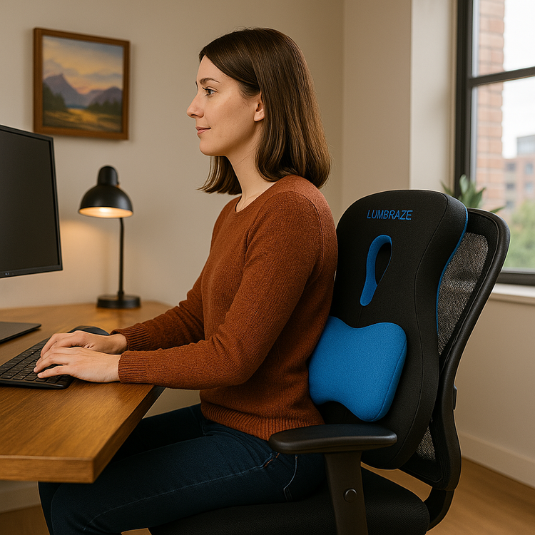 LUMBRAZE Lumbar Support Cushion