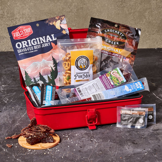 Americana Jerky & Snacks Tour Tool Box Gift for Men