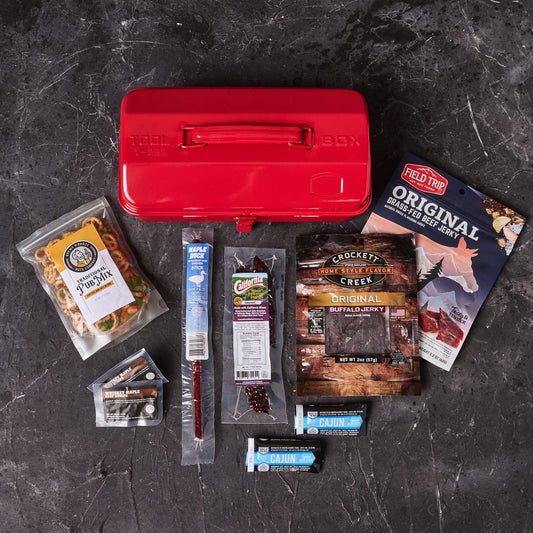 Americana Jerky & Snacks Tour Tool Box Gift for Men