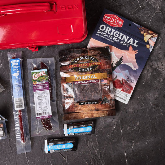 Americana Jerky & Snacks Tour Tool Box Gift for Men