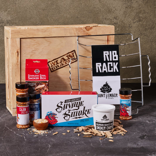 Savage Smoke Grilling Gift Crate for Men