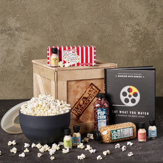 Ultimate Popcorn & Movie Night Gift Crate for Man