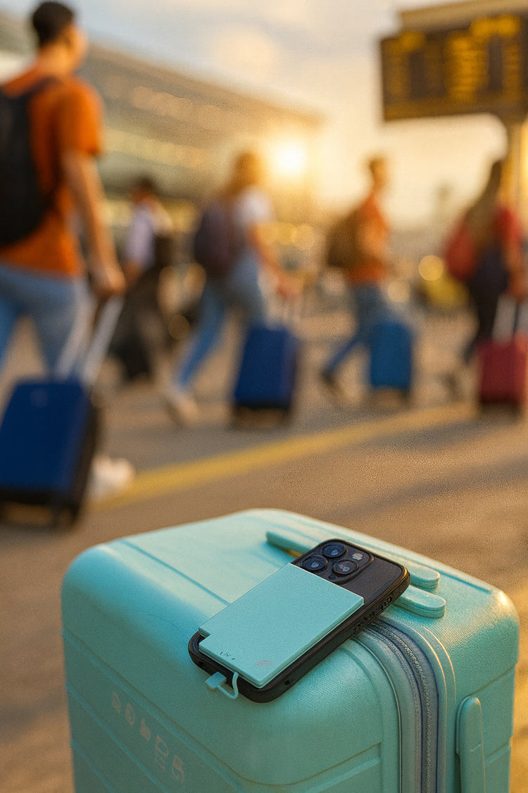 SlimCharge™ 5000mAh Magnetic Power Bank with Built-In Cables (Lighting)