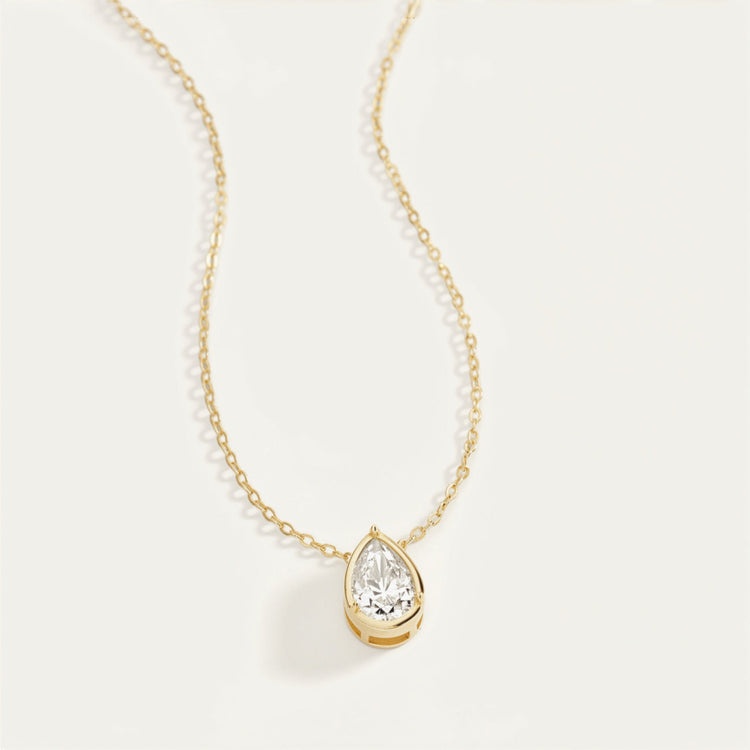 Diamond Teardrop Necklace