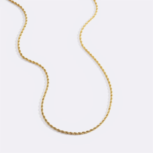 Rope Chain Necklace - Gold