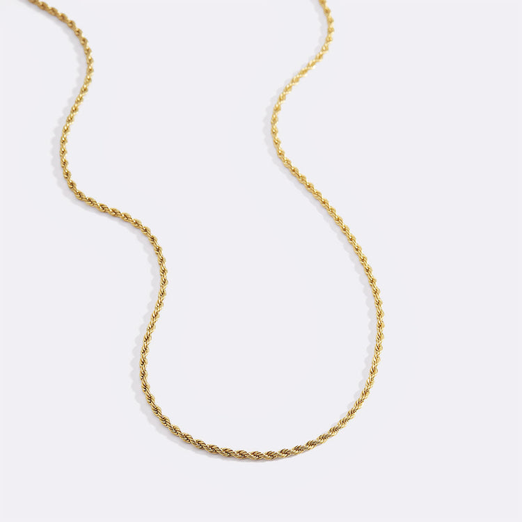 Rope Chain Necklace - Gold