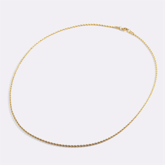 Rope Chain Necklace - Gold
