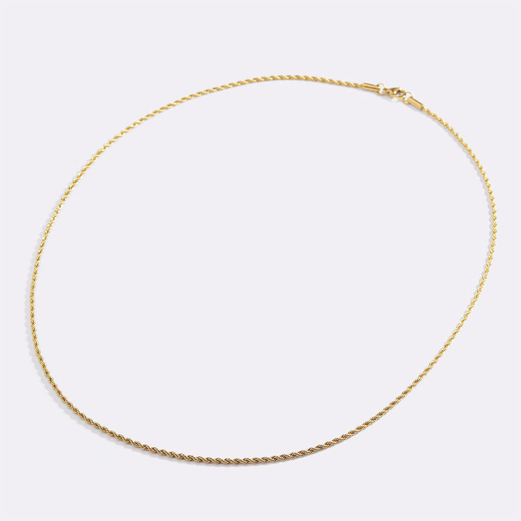 Rope Chain Necklace - Gold