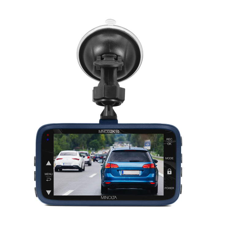 Minolta MNCD2K10 2.5K Quad HD Dash Camera with 3 Inch Screen