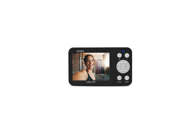 Digital photo frame with a woman's face on the screen, displaying the brand 'Mylife'.
