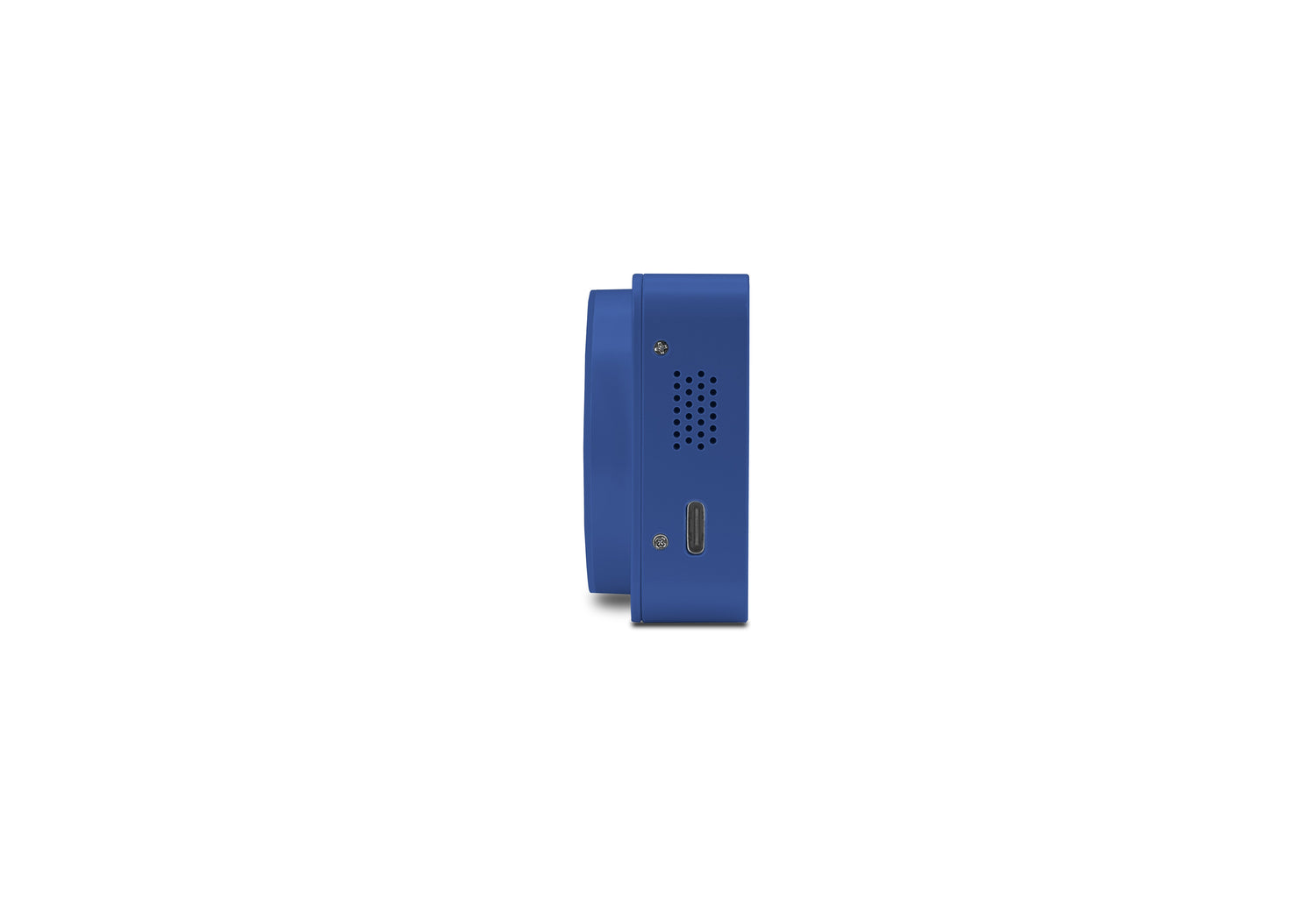 Blue doorbell on a white background