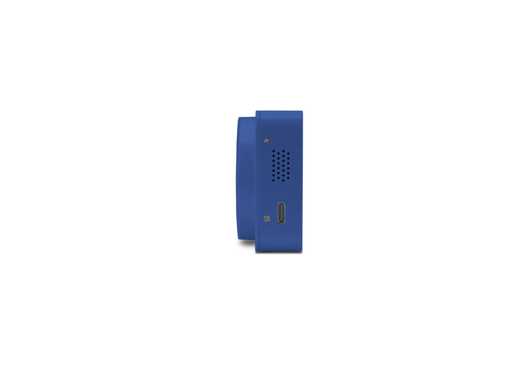 Blue doorbell on a white background