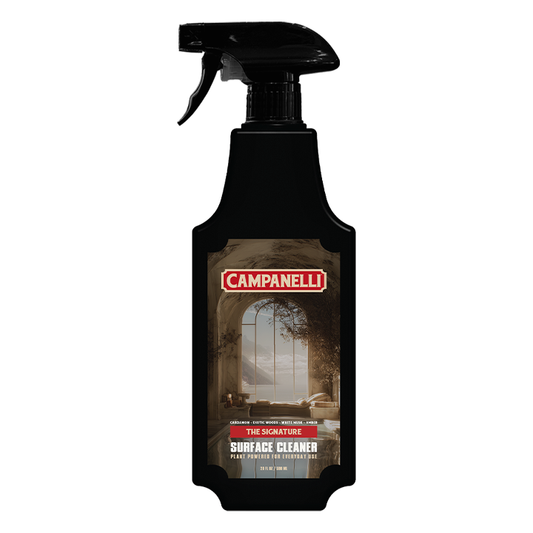 Campanelli surface cleaner bottle on a white background