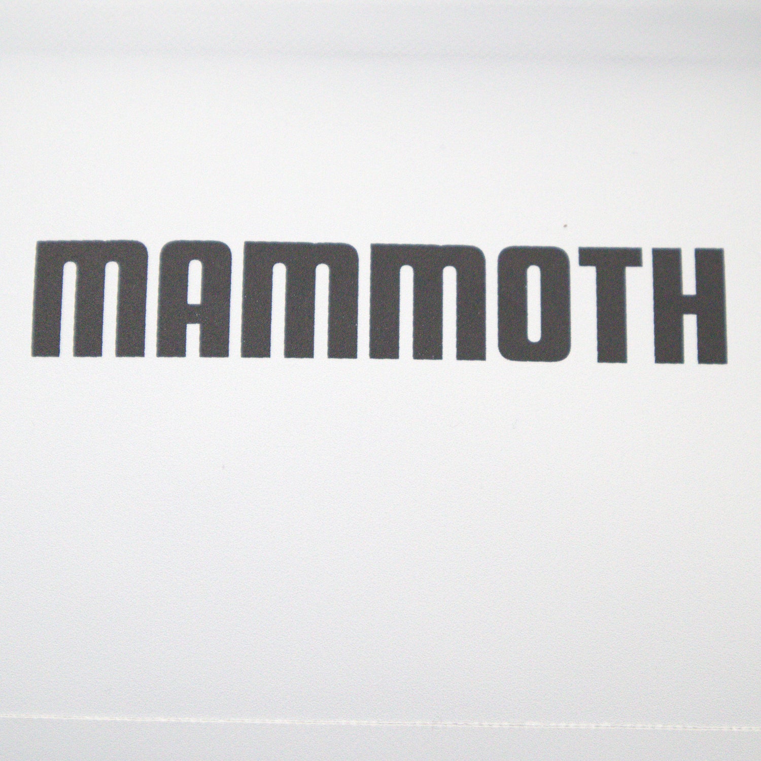 Mammoth logo on a white background