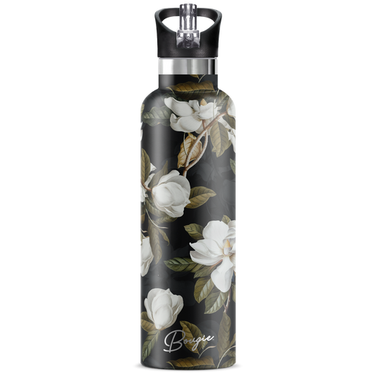 Magnolia | 25oz. Insulated Water Bottle - My Bougie Bottle