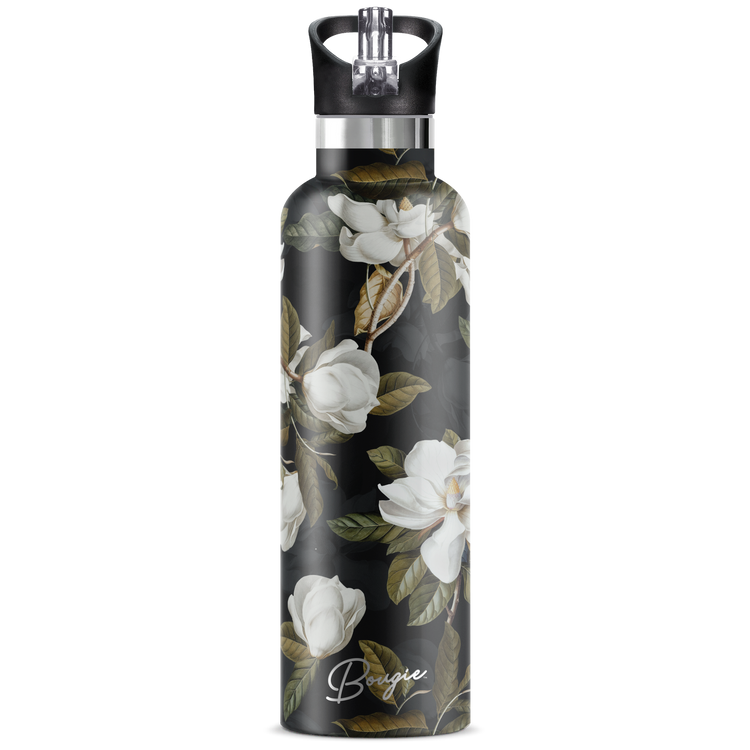 Magnolia | 25oz. Insulated Water Bottle - My Bougie Bottle