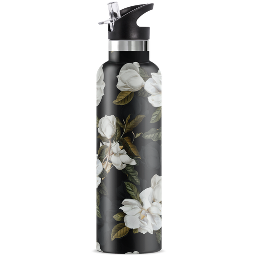 Magnolia | 25oz. Insulated Water Bottle - My Bougie Bottle