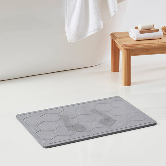 Diatomaceous Earth Non-Slip Stone Bath Mat - Quick Drying Absorbent Bath Stone Mat