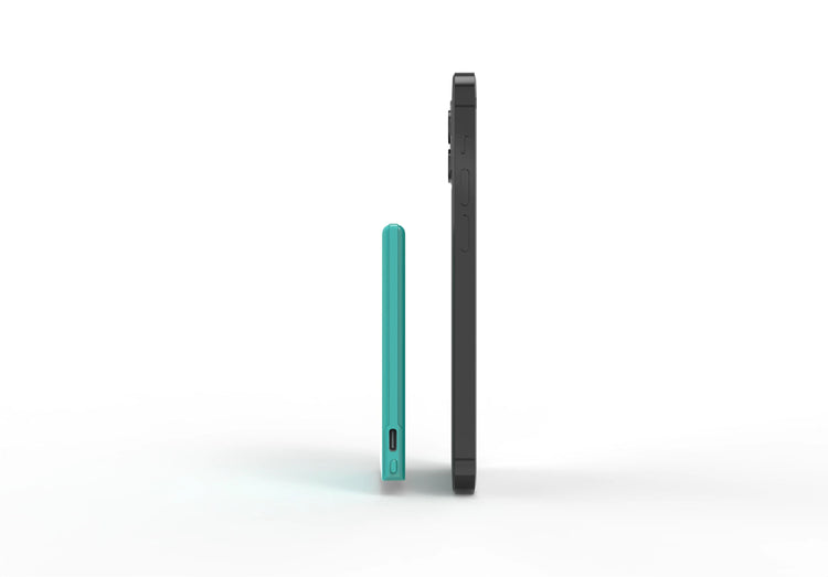 SlimCharge™ 5000mAh Magnetic Power Bank with Built-In Cables (Lighting)