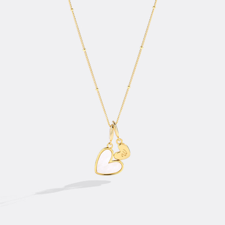 MoP Heart Initial Necklace
