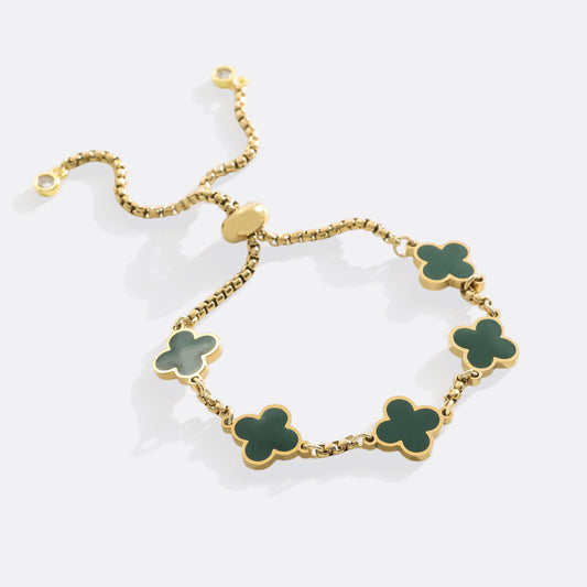 Clover Enamel Bracelet