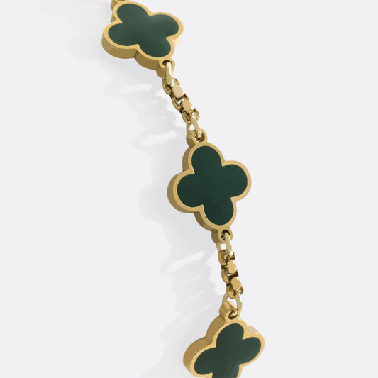 Clover Enamel Bracelet