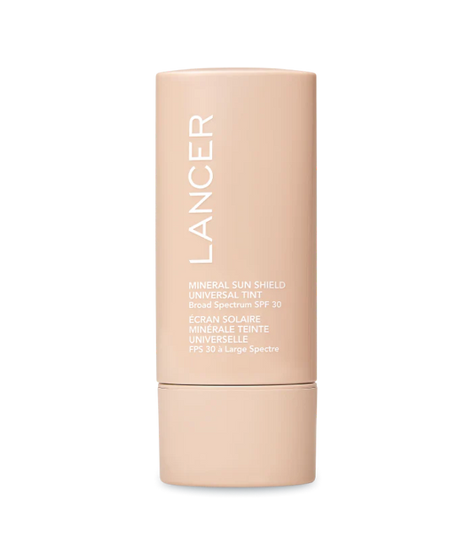 Lancer Mineral Sun Shield stick on a white background