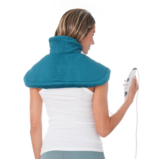 PureRelief® Neck & Shoulder Heating Pad - Blue
