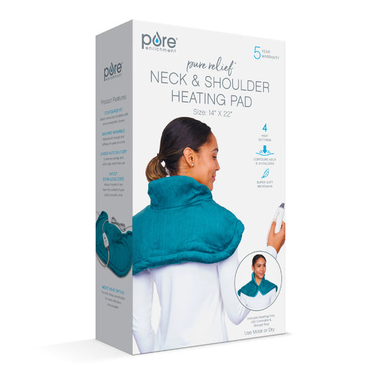 PureRelief® Neck & Shoulder Heating Pad - Blue