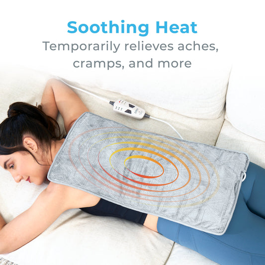 WeightedWarmth™ 3-in-1 Heating Pad - Gray