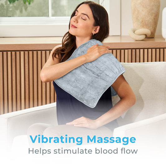 WeightedWarmth™ 3-in-1 Heating Pad - Gray