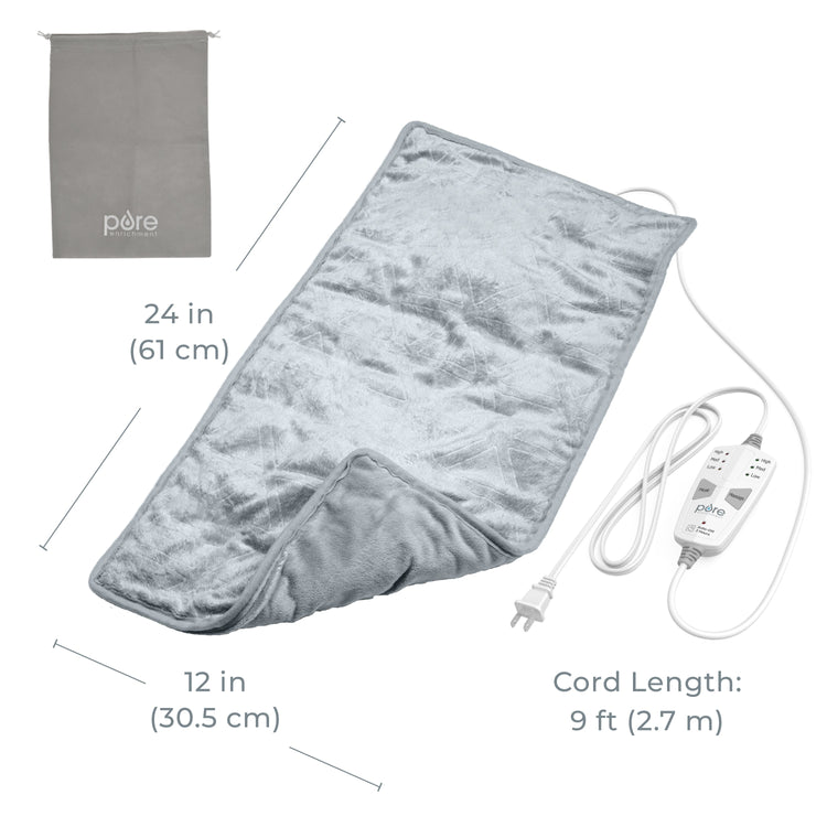 WeightedWarmth™ 3-in-1 Heating Pad - Gray