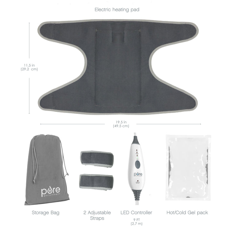 PureRelief Universal Joint And Muscle Heating Pad - Gray