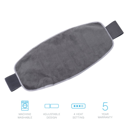 PureRelief Lumbar & Abdominal Heating Pad - Gray