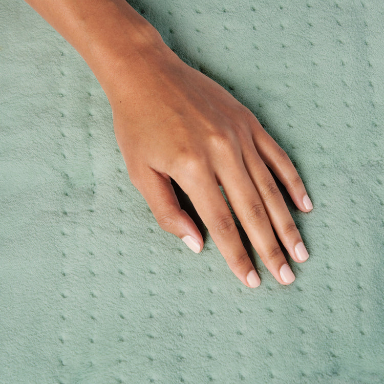 WeightedWarmth™ Extra-Wide Weighted Heating Pad - Mint