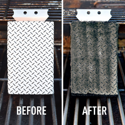 Q-Swiper Easy-Clean Grill Cleaner +  2 Large Scrub Cloths