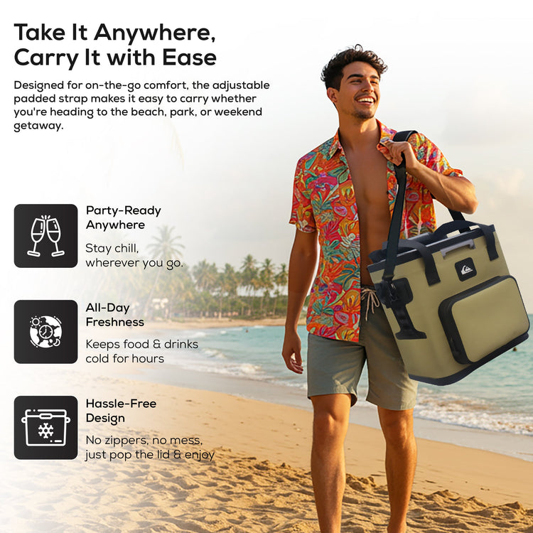 The Coastal Collection Zipperless Box Cooler