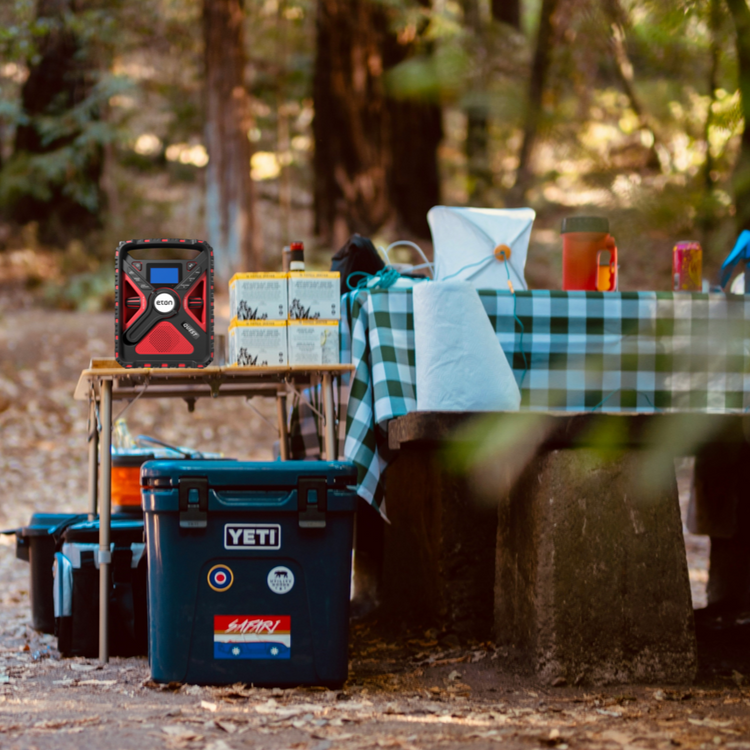 QUEST RUGGED SOLAR POWERED ALL BAND WEATHER RADIO WITH BLUETOOTH AND AMBIENT LIGHT