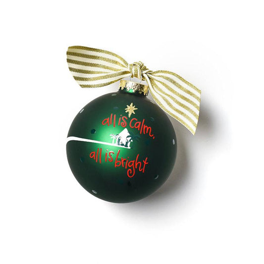 Silent Night 100mm Glass Ornament